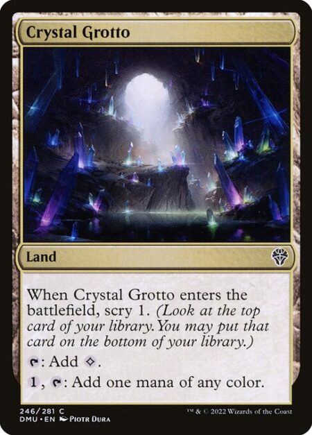 Crystal Grotto - When Crystal Grotto enters the battlefield