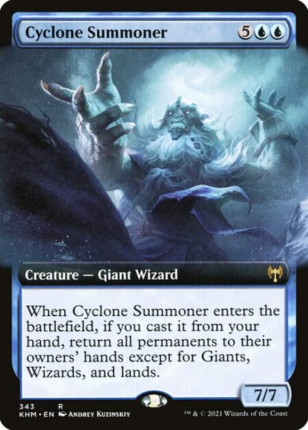 Cyclone Summoner - When Cyclone Summoner enters the battlefield