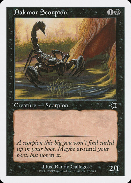 Dakmor Scorpion -