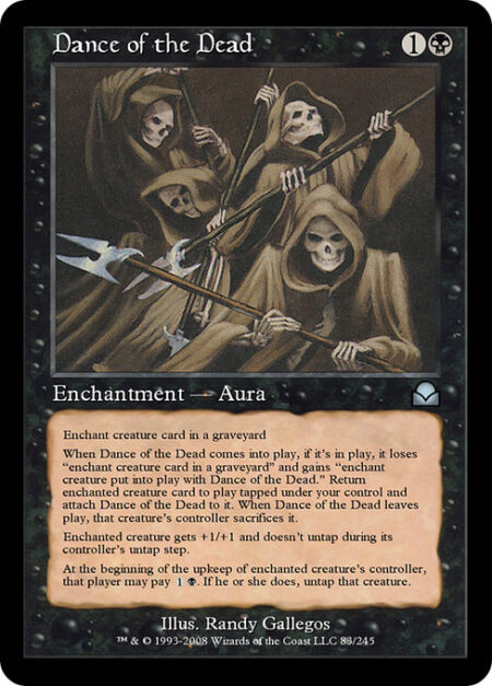 Dance of the Dead - Enchant creature card in a graveyard