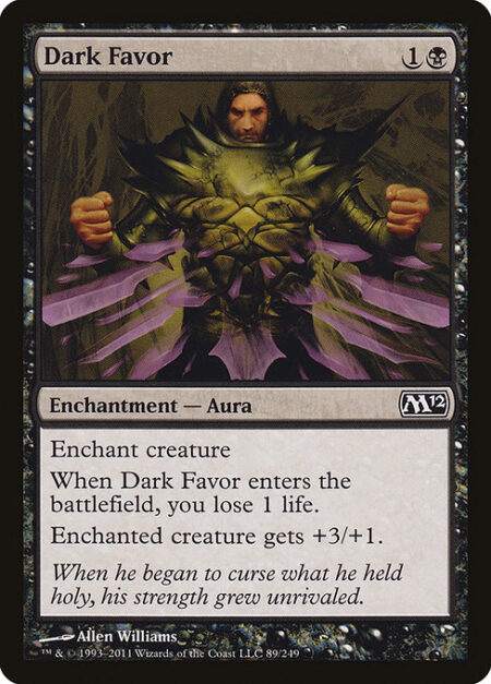 Dark Favor - Enchant creature