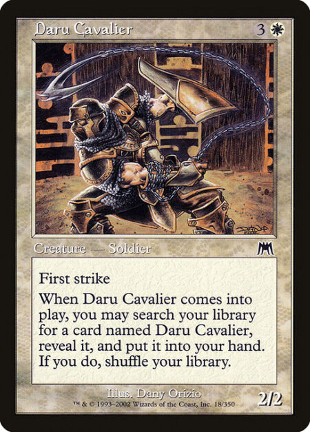 Daru Cavalier - First strike