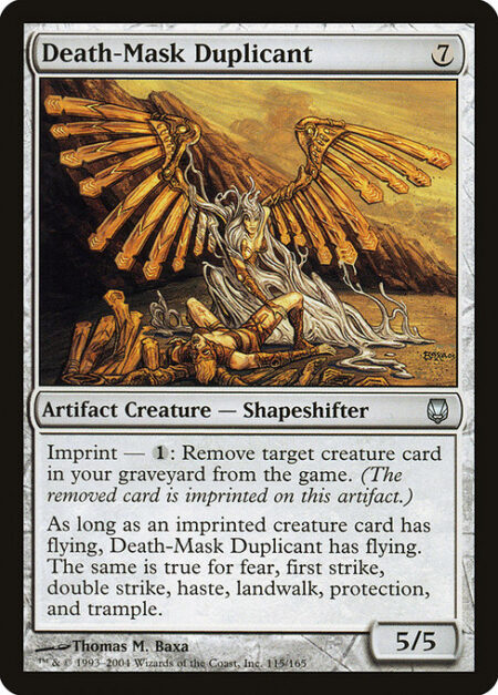 Death-Mask Duplicant - Imprint — {1}: Exile target creature card from your graveyard.