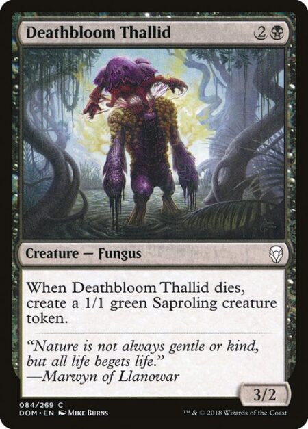 Deathbloom Thallid - When Deathbloom Thallid dies