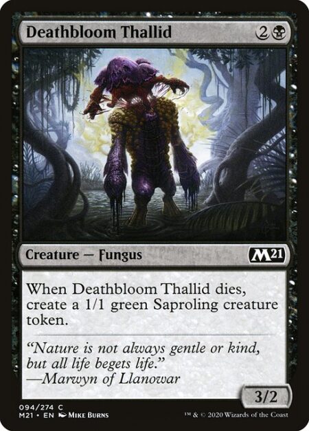 Deathbloom Thallid - When Deathbloom Thallid dies