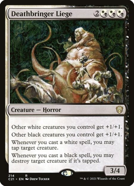 Deathbringer Liege - Other white creatures you control get +1/+1.