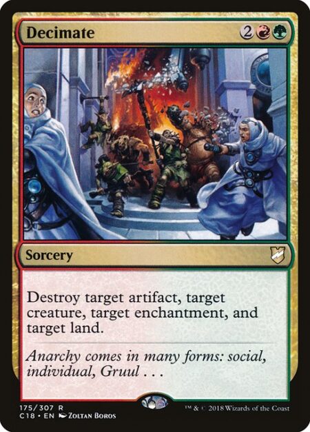 Decimate - Destroy target artifact