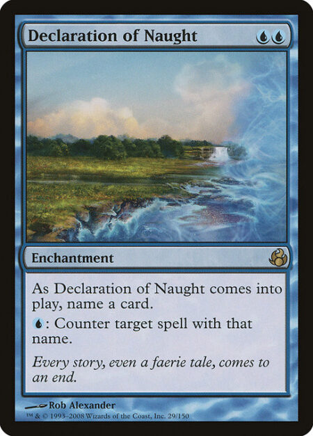 Declaration of Naught - As Declaration of Naught enters the battlefield