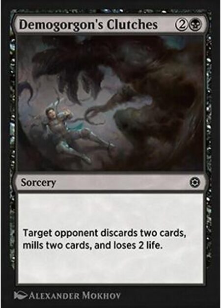 Demogorgon's Clutches - Target opponent discards two cards