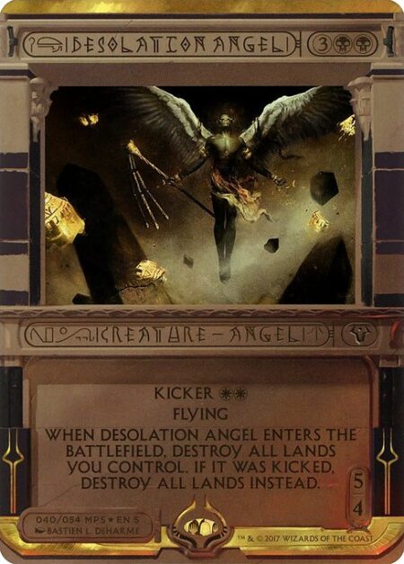 Desolation Angel - Kicker {W}{W} (You may pay an additional {W}{W} as you cast this spell.)