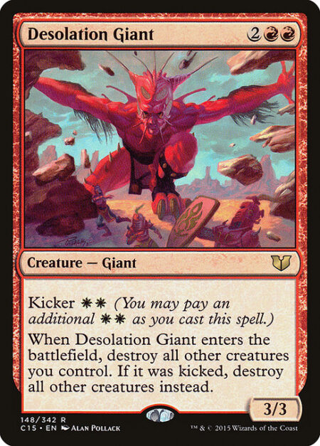 Desolation Giant - Kicker {W}{W} (You may pay an additional {W}{W} as you cast this spell.)