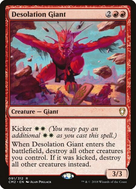 Desolation Giant - Kicker {W}{W} (You may pay an additional {W}{W} as you cast this spell.)