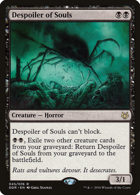 Despoiler of Souls - Despoiler of Souls can't block.