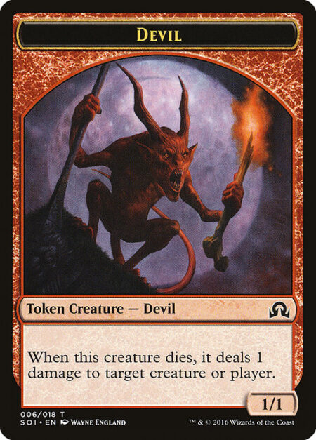 Devil - When this creature dies