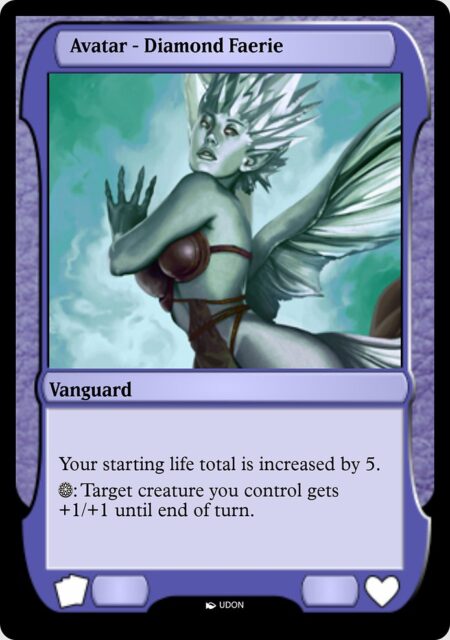 Diamond Faerie Avatar - {S}: Target creature you control gets +1/+1 until end of turn.