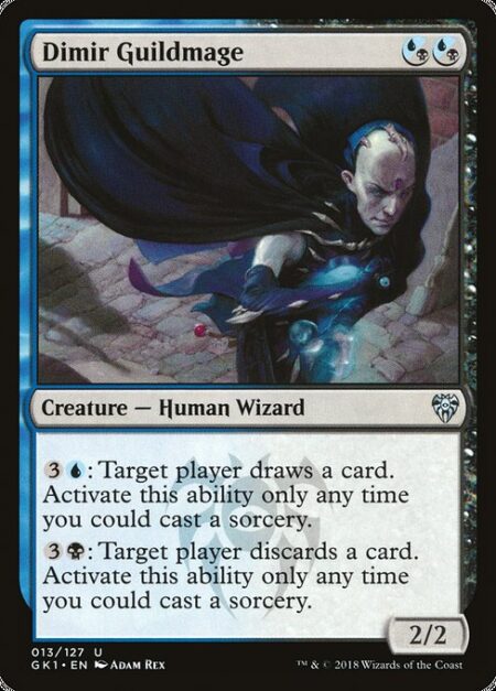 Dimir Guildmage - ({U/B} can be paid with either {U} or {B}.)