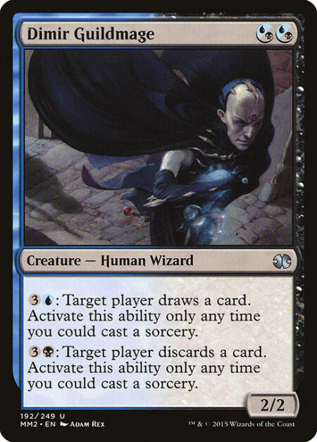 Dimir Guildmage - ({U/B} can be paid with either {U} or {B}.)