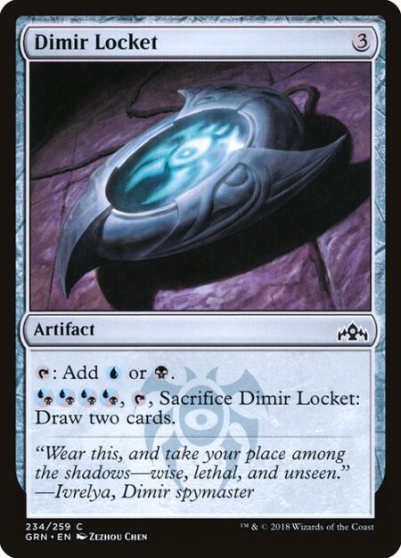 Dimir Locket - {T}: Add {U} or {B}.