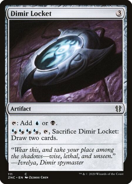 Dimir Locket - {T}: Add {U} or {B}.