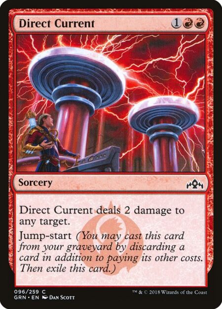 Direct Current - Direct Current deals 2 damage to any target.