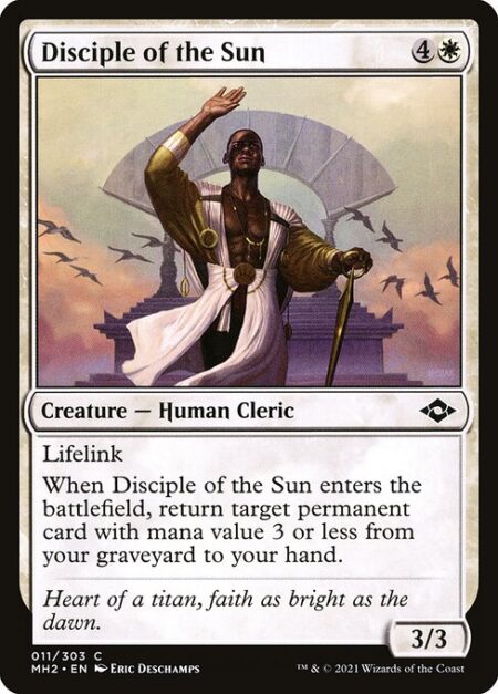 Disciple of the Sun - Lifelink