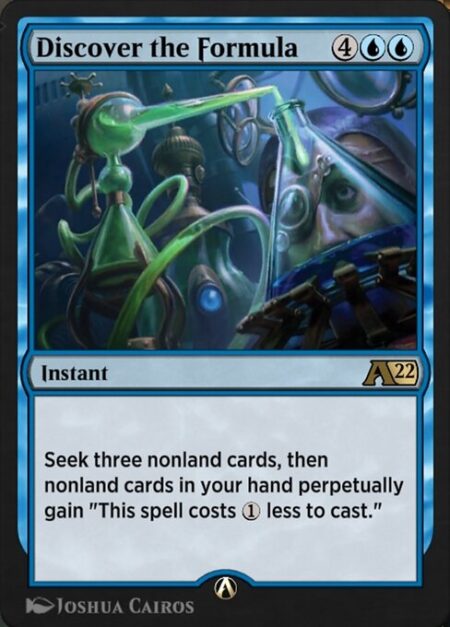Discover the Formula - Seek three nonland cards