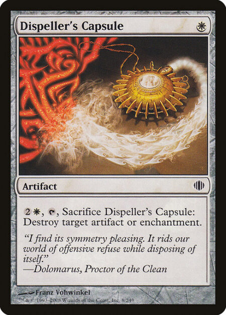 Dispeller's Capsule - {2}{W}