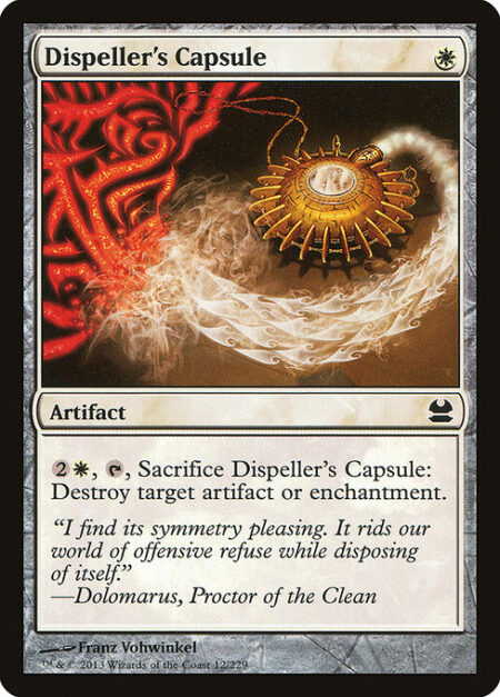 Dispeller's Capsule - {2}{W}