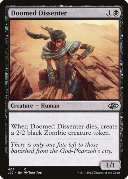 Doomed Dissenter - When Doomed Dissenter dies