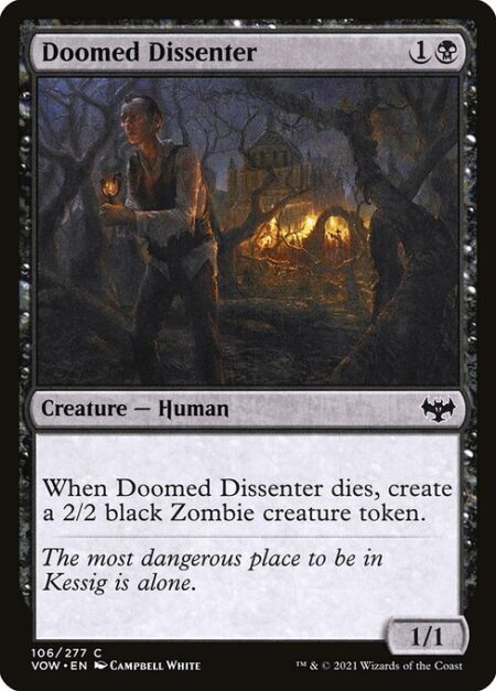 Doomed Dissenter - When Doomed Dissenter dies