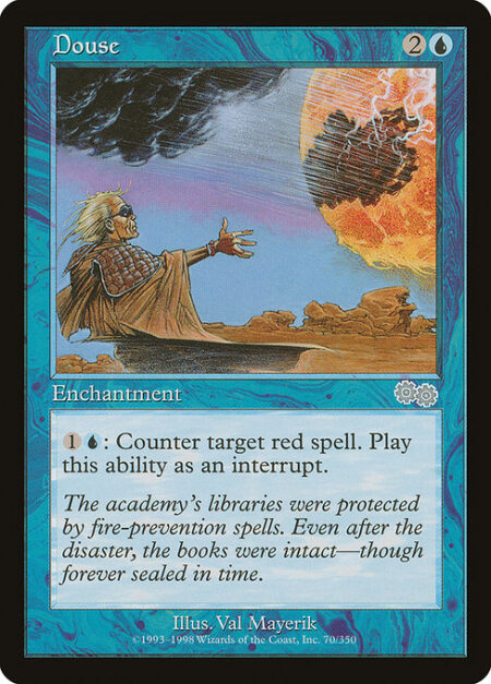Douse - {1}{U}: Counter target red spell.