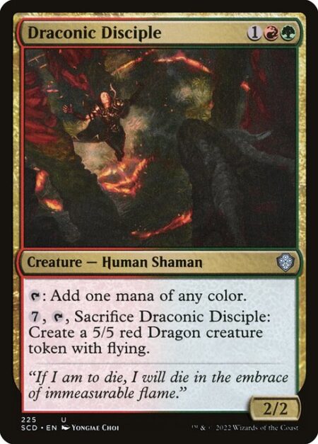 Draconic Disciple - {T}: Add one mana of any color.