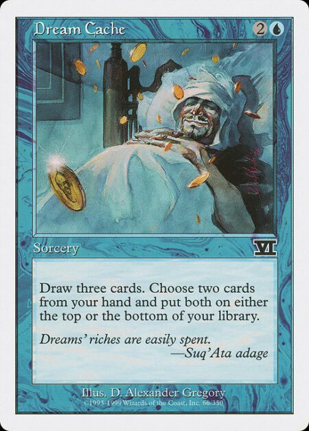 Dream Cache - Draw three cards