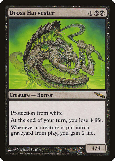 Dross Harvester - Protection from white