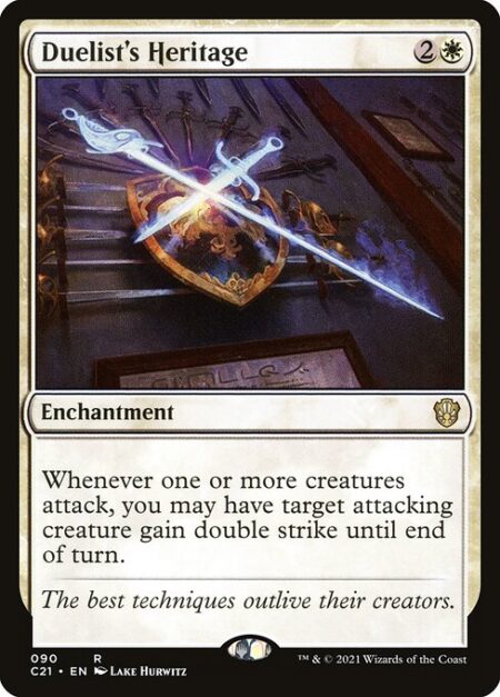 Duelist's Heritage - Whenever one or more creatures attack