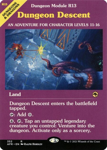 Dungeon Descent - Dungeon Descent enters the battlefield tapped.