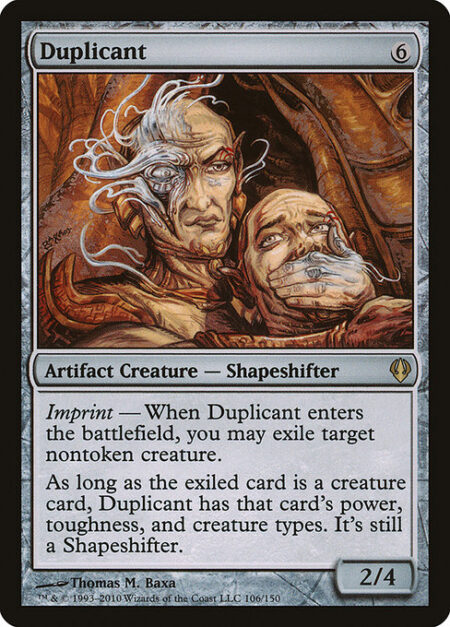 Duplicant - Imprint — When Duplicant enters the battlefield