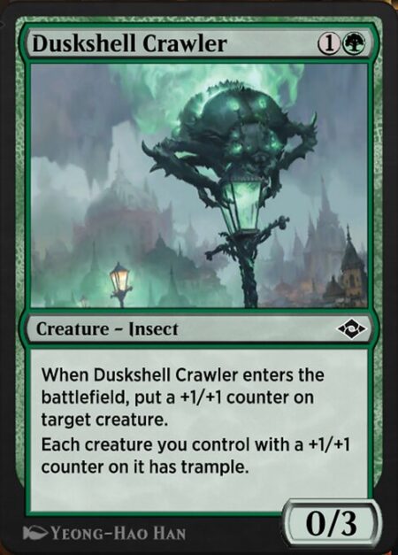 Duskshell Crawler - When Duskshell Crawler enters the battlefield