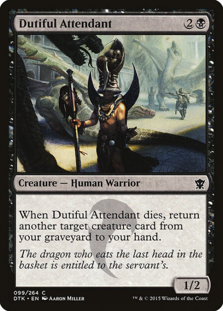 Dutiful Attendant - When Dutiful Attendant dies