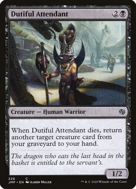 Dutiful Attendant - When Dutiful Attendant dies