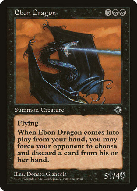 Ebon Dragon - Flying