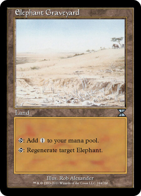 Elephant Graveyard - {T}: Add {C}.