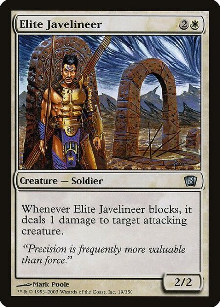 Elite Javelineer - Whenever Elite Javelineer blocks