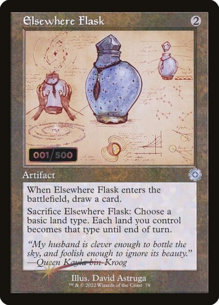 Elsewhere Flask - When Elsewhere Flask enters the battlefield
