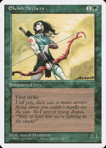 Elvish Archers - First strike