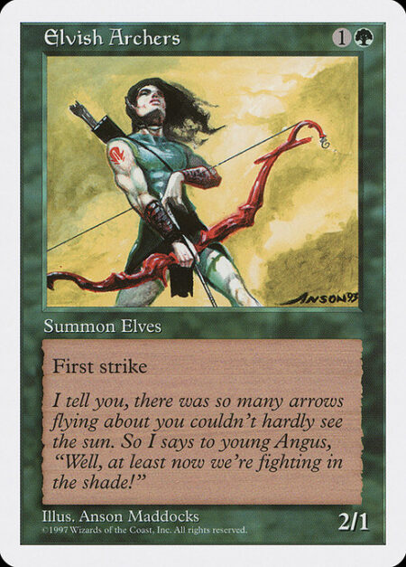 Elvish Archers - First strike