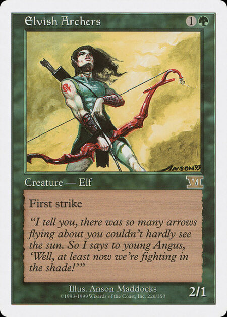 Elvish Archers - First strike