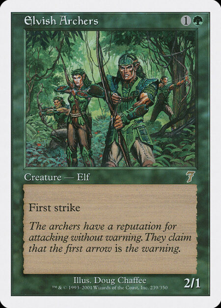 Elvish Archers - First strike