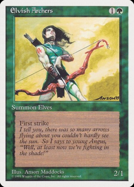 Elvish Archers - First strike