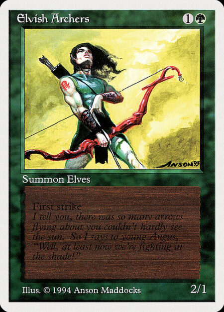 Elvish Archers - First strike